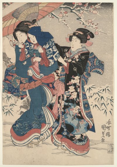 Snow Fight alkotó: Utagawa Kunisada