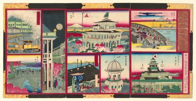 Brit ght modellnézetek web s pa back s tag of g ritk t Japan alkotó: Utagawa Kunisada II