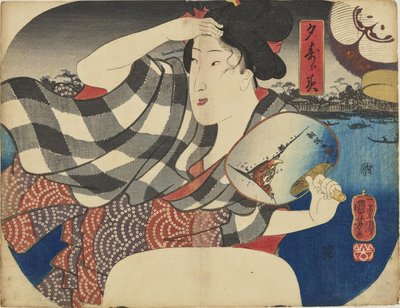 Az esti hűvös élvezete alkotó: Utagawa Kuniyoshi