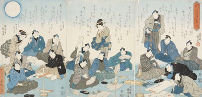 Elegáns anekdoták szőnyege alkotó: Utagawa Kuniyoshi