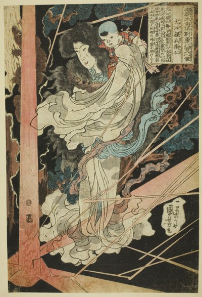 Inu-e Shinbyo-e Masashi, a Te sorozatból alkotó: Utagawa Kuniyoshi