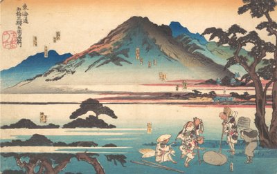 Iso, Odawara, Hakone, Mishima, Numazu, 1840. alkotó: Utagawa Kuniyoshi