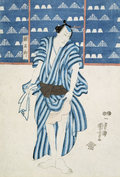 Tunagore portréja (fanyomat) alkotó: Utagawa Kuniyoshi
