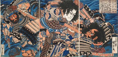 Sanada Yoichi Yoshihisa javaslata d Máskor Kagehisa, Ka 1835. alkotó: Utagawa Kuniyoshi