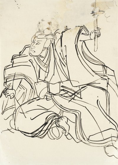 Egy katonai hős vázlata alkotó: Utagawa Kuniyoshi