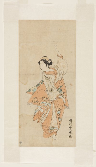 Gésa tánc alkotó: Utagawa Toyoharu