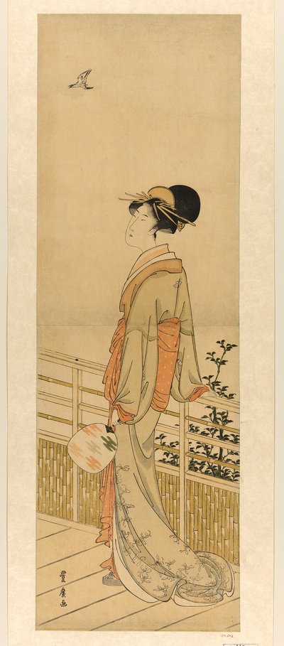Hallgatva a kakukk sírását... alkotó: Utagawa Toyohiro