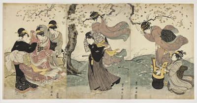 Virágok a szélben c. 1797-1800 alkotó: Utagawa Toyokuni