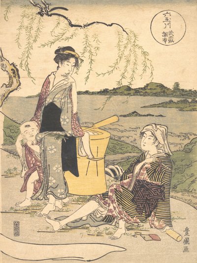 Chofu Tama folyója? 1789. alkotó: Utagawa Toyokuni I