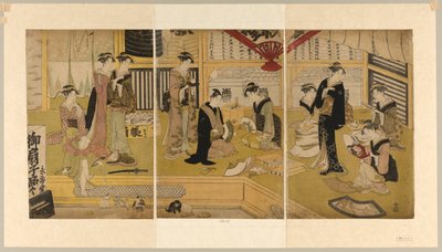 A Mieido Fan Shop alkotó: Utagawa Toyokuni I