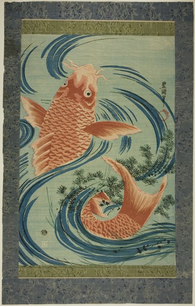 A vörös ponty alkotó: Utagawa Toyokuni I