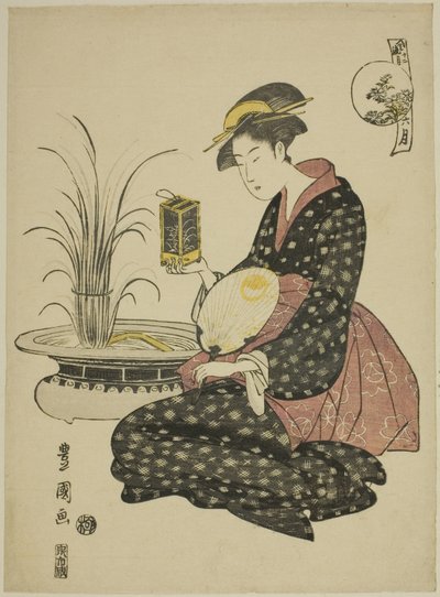 A hatodik hónap (Roku gatsu), a "Divatos tizenkét hónap (Furyu junikagetsu)" sorozatból alkotó: Utagawa Toyokuni I