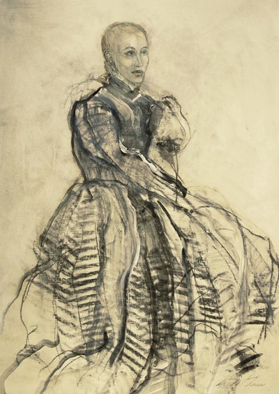 Elegáns női portré alkotó: Ute Rathmann