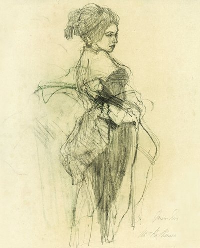 Elegáns nő vázlat alkotó: Ute Rathmann
