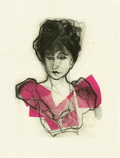 Modern rózsaszín portré alkotó: Ute Rathmann