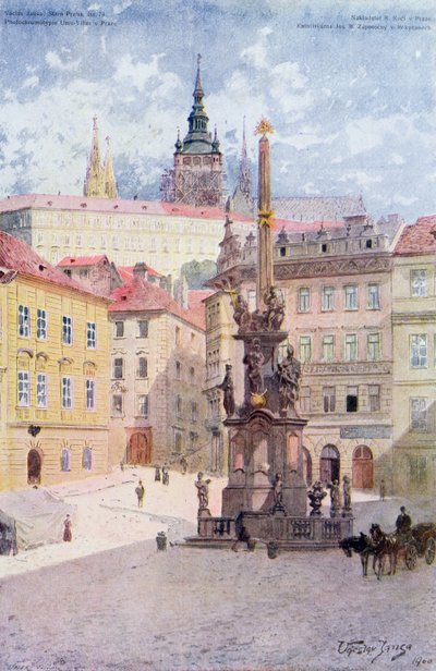 Szentháromság pestisoszlopa, Malostranske Namesti, Mala Strana, Prága alkotó: Vaclav Jansa
