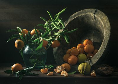 Rusztikus mandarin-csendélet alkotó: Vadim Kulinsky