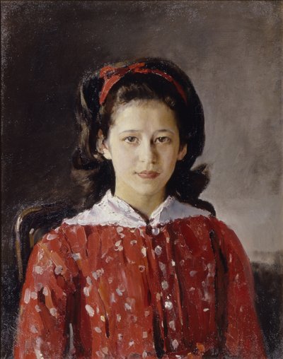 Ljudmila Anatoljevna Mamontova portréja 1874-1937, 1884 alkotó: Valentin Aleksandrovich Serov