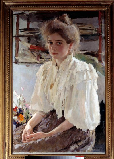 Madame Lwoff (1864-1955), született Maria Jakovlena Szimonovics, a művész unokatestvére portréja. alkotó: Valentin Aleksandrovich Serov