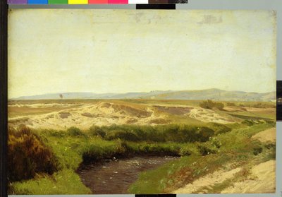 A Luneburg Heath-en, 1887 (olaj, papír) alkotó: Valentin Ruths