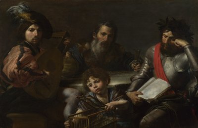 Az ember négy kora c. 1629 alkotó: Valentin de Boullogne