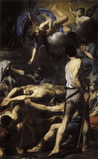 Processus és Martinian szentek mártíromsága, 1629. alkotó: Valentin de Boullogne