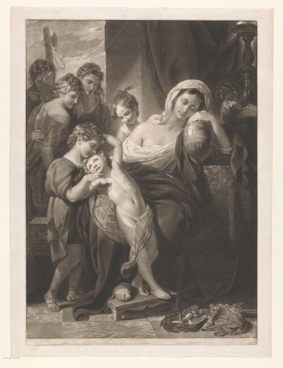 Idősebb Agrippina, aki Germanicus hamvaival gyászol Agrippina, gyermekeitől körülvéve, akik Germannicus hamvait siratják (cím a tárgyon) alkotó: Valentine Green