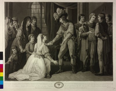 Szürke Erzsébet angol király és IV. Eduárd angol királynő alkotó: Valentine Green