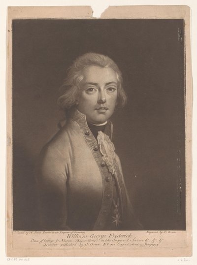 William George Frederick Orange-Nassau portréja alkotó: Valentine Green