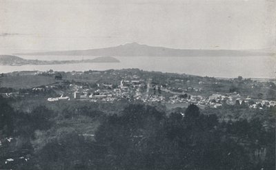 Auckland kikötője, 1924 alkotó: Valentine and Sons Ltd