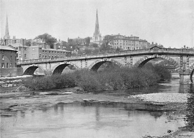 English Bridge, Shrewsbury, 1896 alkotó: Valentine and Sons Ltd