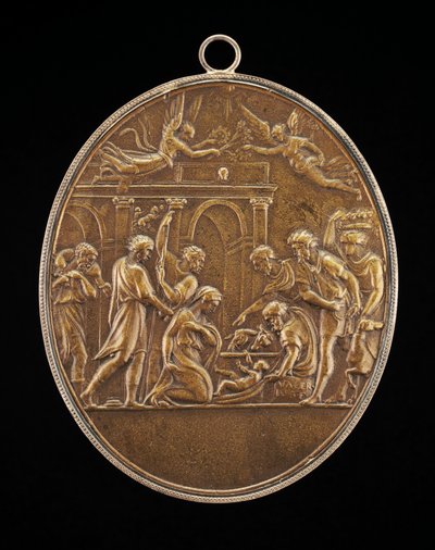 A Pásztorok imádása, 1530-as évek. alkotó: Valerio Belli