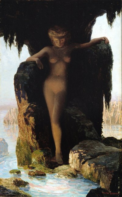 A forrás (olaj, vászon) alkotó: Valère Bernard