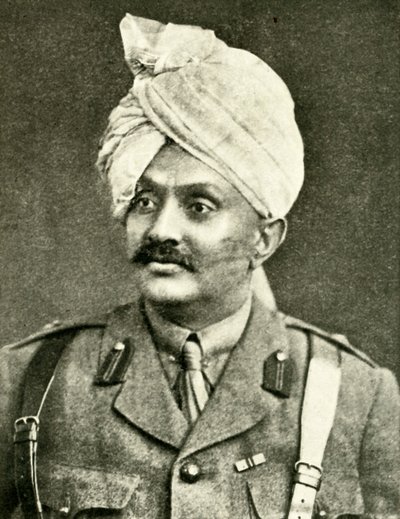 „The Jam Sahib of Nawanagar Prince Rantjitsinhji...”, Első világháború, 1915. január, 1920. alkotó: Vandyk