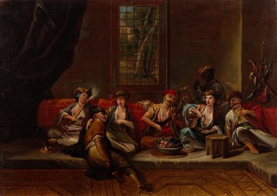 Az oszmán haditengerészet tengerészgyalogosai, 1730-as évek alkotó: Vanmour