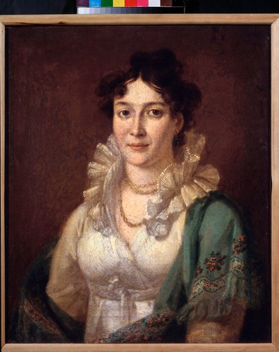 Izabella de Conti hercegnő portréja (Izabella de Conti hercegnő portréja) - Vaszilij Andrejevics Tropinin (Vaszilij Tropinine) festménye (1776-1857), olaj, vászon, 1810 körül - 19. századi orosz művészet - Magángyűjtemények múzeuma Puskin Muszban alkotó: Vasili Andreevich Tropinin