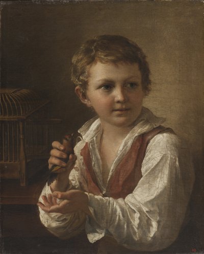 Aranypintyű fiú. alkotó: Vasili Andreyevich Tropinin