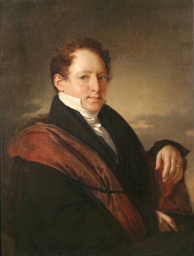 Sztyepan Dmitrijevics Nechaev portréja 1792-1860, 1830 alkotó: Vasili Andreevich Tropinin