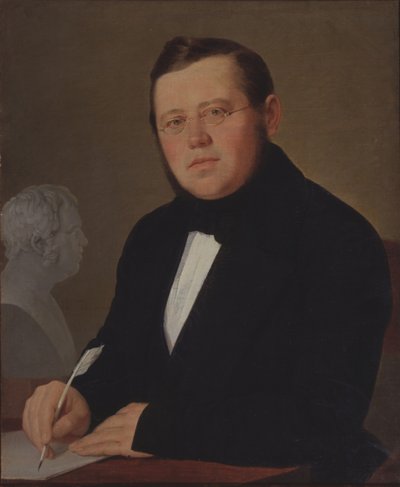 A szerző portréja, Mihail Zagoskin 1789-1852 alkotó: Vasili Andreevich Tropinin