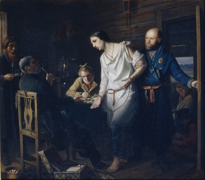 Vidéki Rendőrkapitányság, 1857 alkotó: Vasili Grigorevich Perov