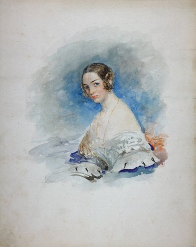 Maria Ivanovna Kochubey hercegnő portréja, született Baryatinskaya 1818-1843, 1846 alkotó: Vasili Semenovich Sadovnikov