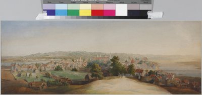 Kowno képe, Szadovnyikov, Vaszilij Szemjonovics (1800-1879). Akvarell, papír, 1840-es évek vége. Szentpétervár Állami Történeti Múzeuma alkotó: Vasili Semenovich Sadovnikov