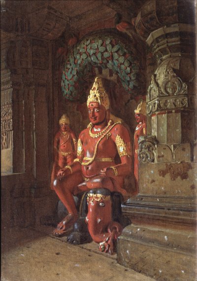 Visnu-szobor az Indra-templomban, 1874 alkotó: Vasili Vasilievich Vereshchagin