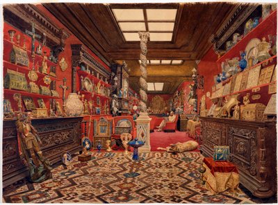 Alexandre Basilewsky - Alexander Basilewsky galériája Párizsban Vereschagin mellett, Vaszilij Vasziljevics (1842-1904) alkotó: Vasili Vasilievich Vereshchagin