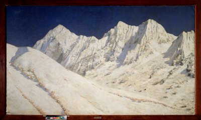 India, Hó a Himaláján (India, Hó a Himaláján) - Vaszilij Vasziljevics Verescsagin (Vaszilij Verescsagin) festménye (1842-1904), olaj, vászon alkotó: Vasili Vasilievich Vereshchagin