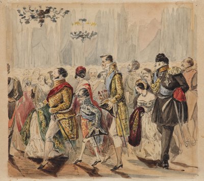 High Society Bál, 19. század első negyede alkotó: Vasili Venediktovich Baranov