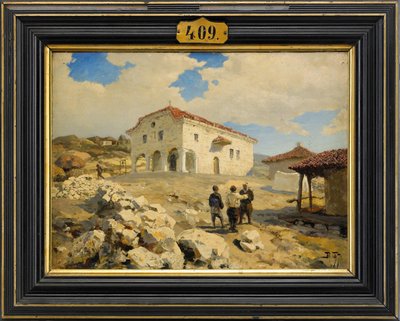 Egy templom a Balkánon, 1877 alkotó: Vasilij Dmitrievich Polenov