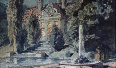 Modeste Muszorgszkij (1839-1881) "Borisz Godunov" című operájának előkészítő dekorációja - M. Muszorgszkij Borisz Godunov című operájának színpadterve - Vaszilij Dmitrijevics Polenov (1844-1927) munkája, akvarell papíron alkotó: Vasilij Dmitrievich Polenov