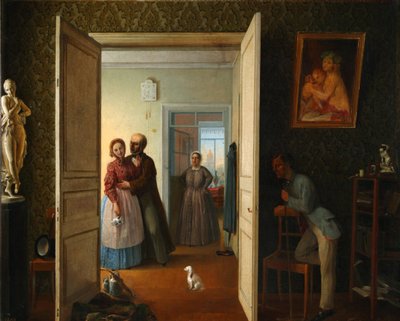 Sikertelen randevú, 1869 alkotó: Vasily Nikiforovich Bovin