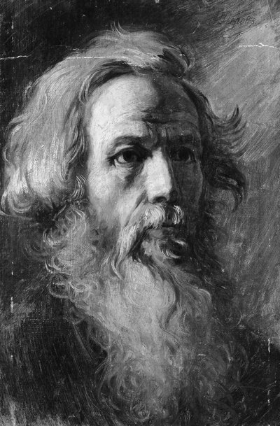 Egy férfi feje, esetleg kb. 1870-82. alkotó: Vasily Perov